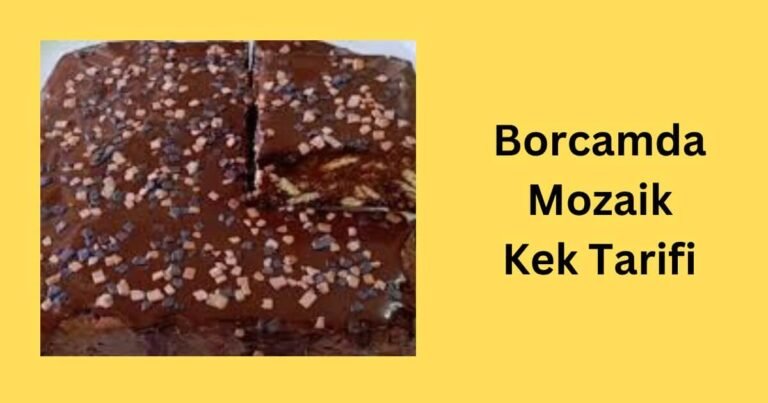 Borcamda Mozaik Kek Tarifi