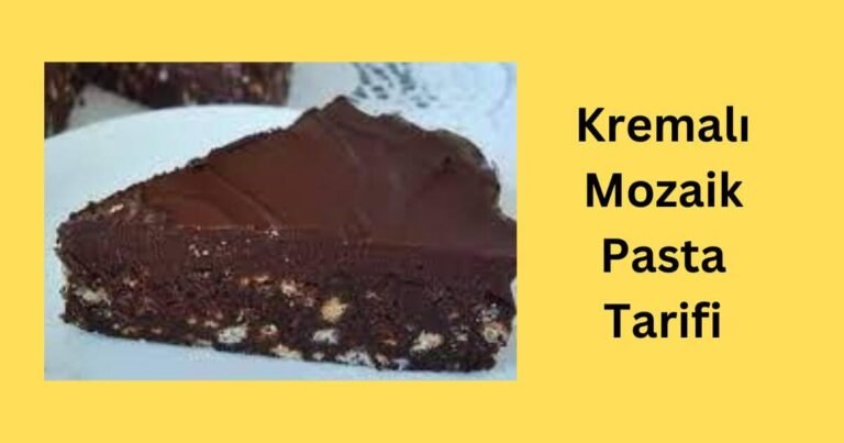 Kremalı Mozaik Pasta Tarifi