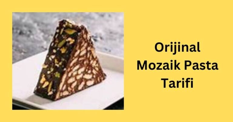 Orijinal Mozaik Pasta Tarifi