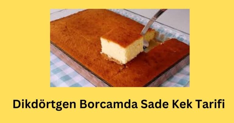 Dikdörtgen Borcamda Sade Kek Tarifi