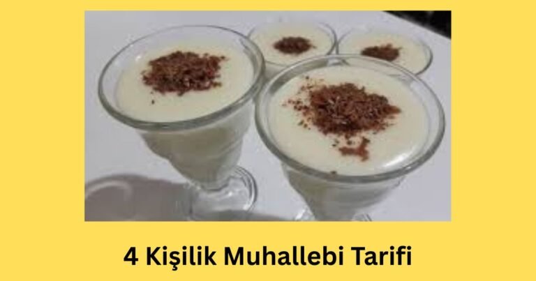 3 Kişilik Muhallebi Tarifi