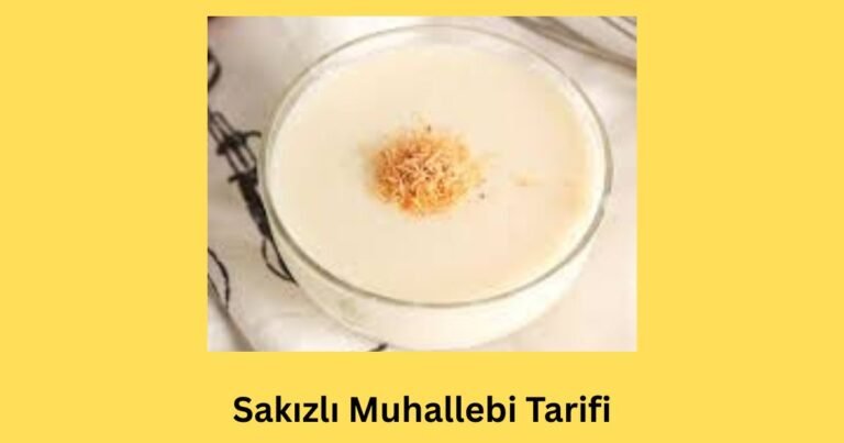Sakızlı Muhallebi Tarifi