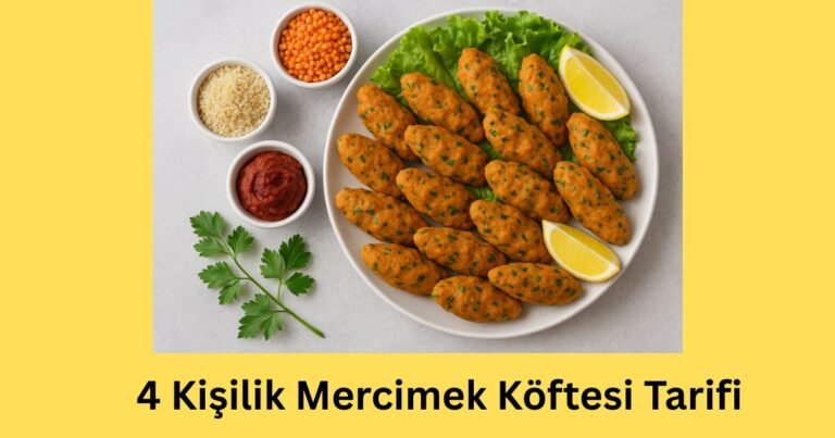 4 Kişilik Mercimek Köftesi Tarifi