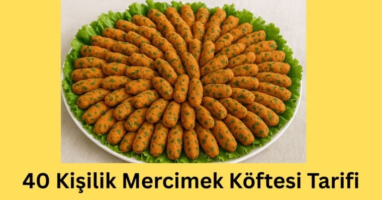 40 Kişilik Mercimek Köftesi Tarifi