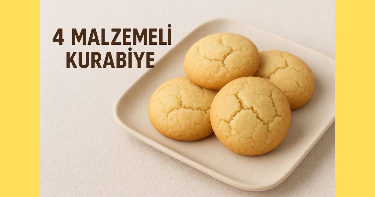 4 Malzemeli Kurabiye Tarifi