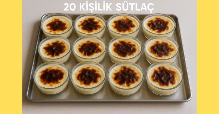 20 Kişilik Sütlaç Tarifi