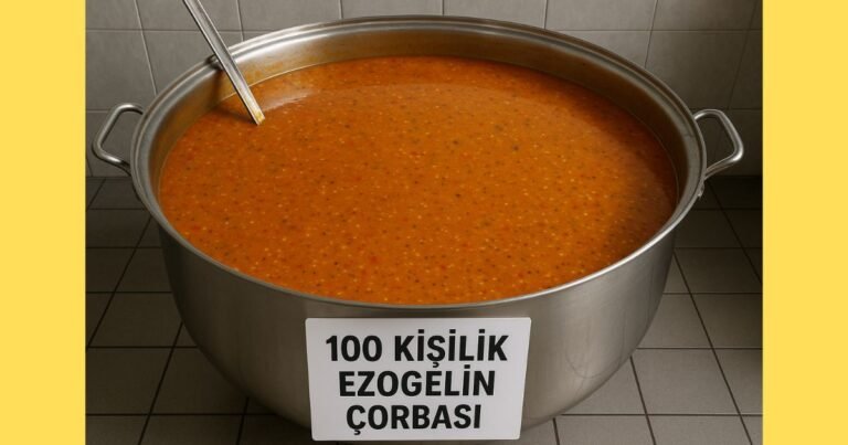 100 Kişilik Ezogelin Çorbası Tarifi