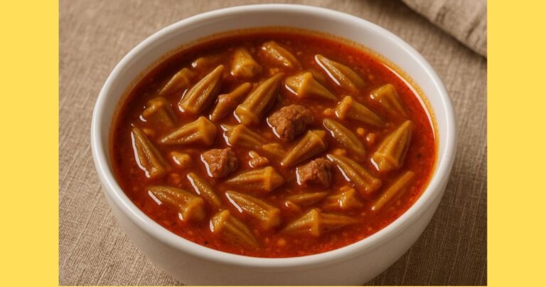 Bamya Çorbası Tarifi