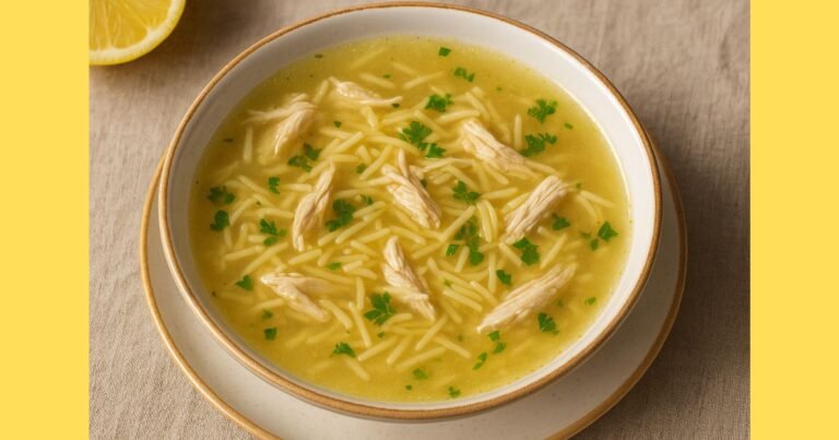 Şehriyeli Tavuk Suyu Çorbası Tarifi