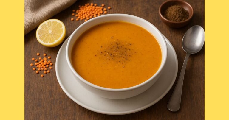 Süzme Mercimek Çorbası Tarifi