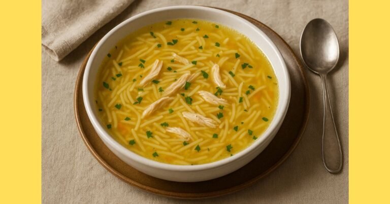 Tavuk Suyuna Şehriye Çorbası Tarifi