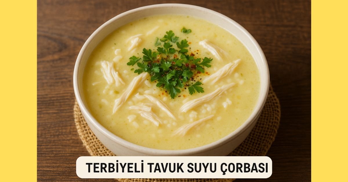Terbiyeli Tavuk Suyu Çorbası Tarifi