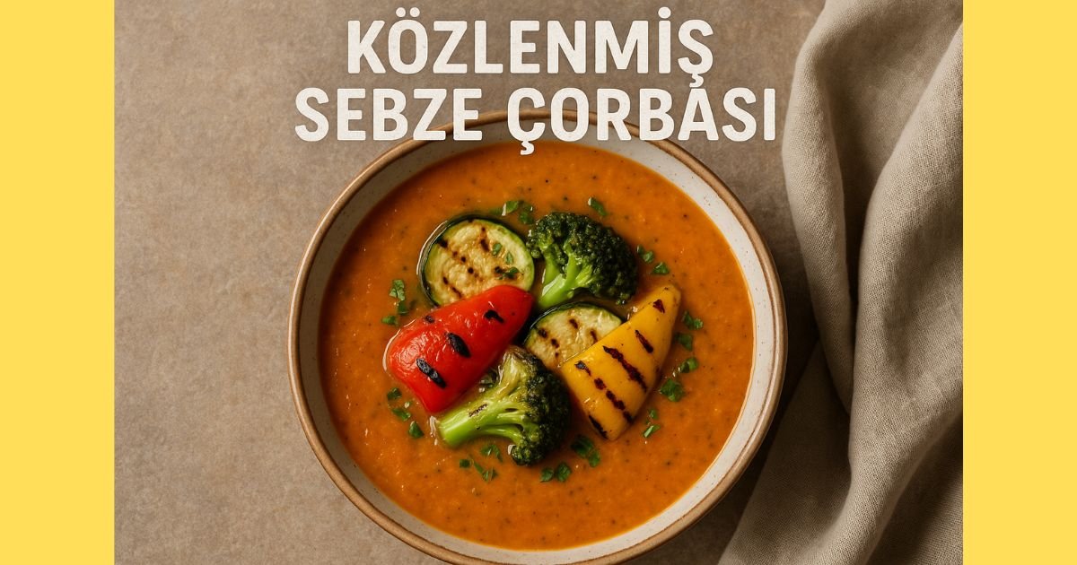 Közlenmiş Sebze Çorbası Tarifi