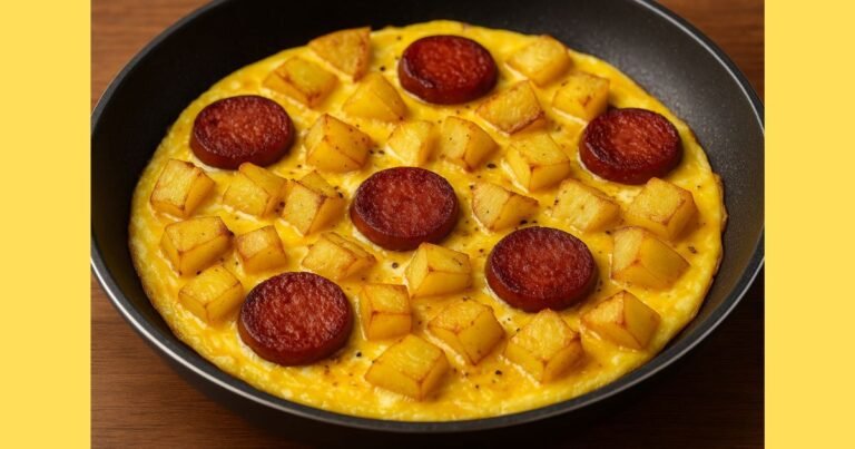 Patatesli Sucuklu Omlet Tarifi