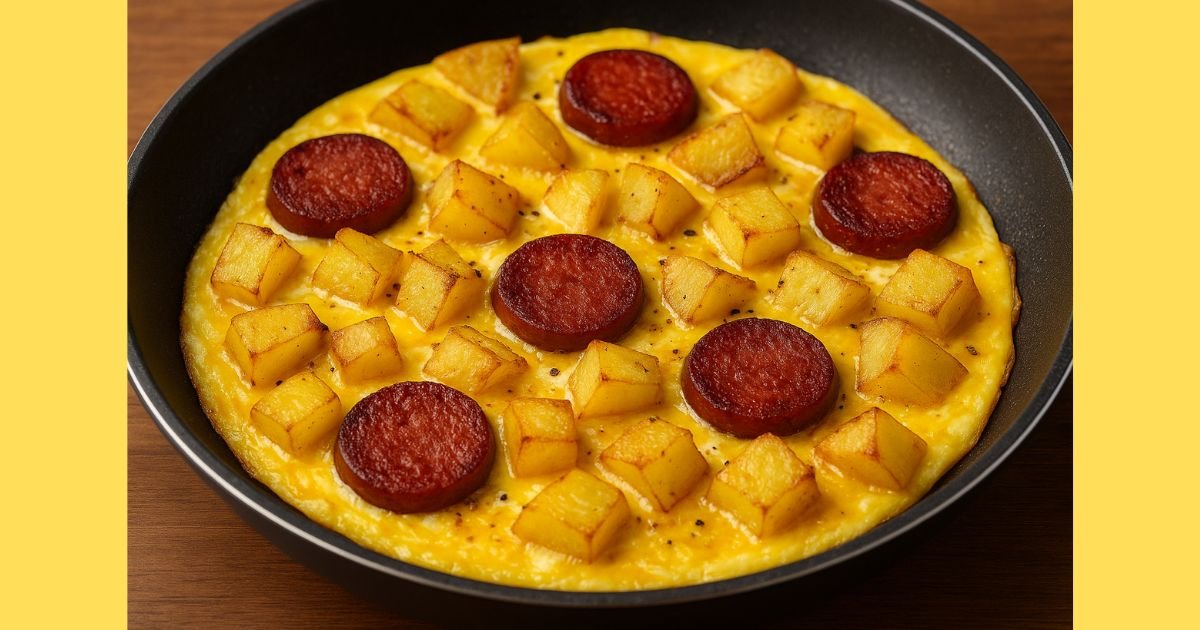 Patatesli Sucuklu Omlet Tarifi