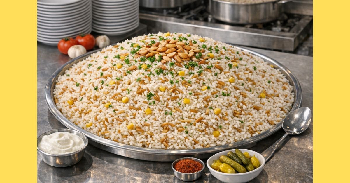 100 Kişilik Pirinç Pilavı Tarifi