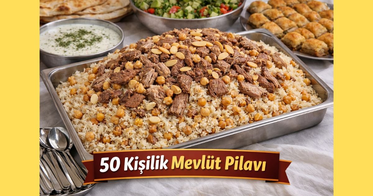 50 Kişilik Mevlüt Pilavı Tarifi