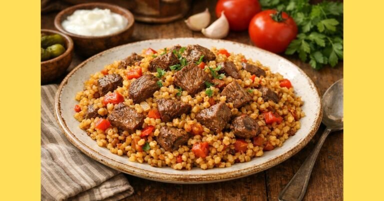 Etli Bulgur Pilavı Tarifi