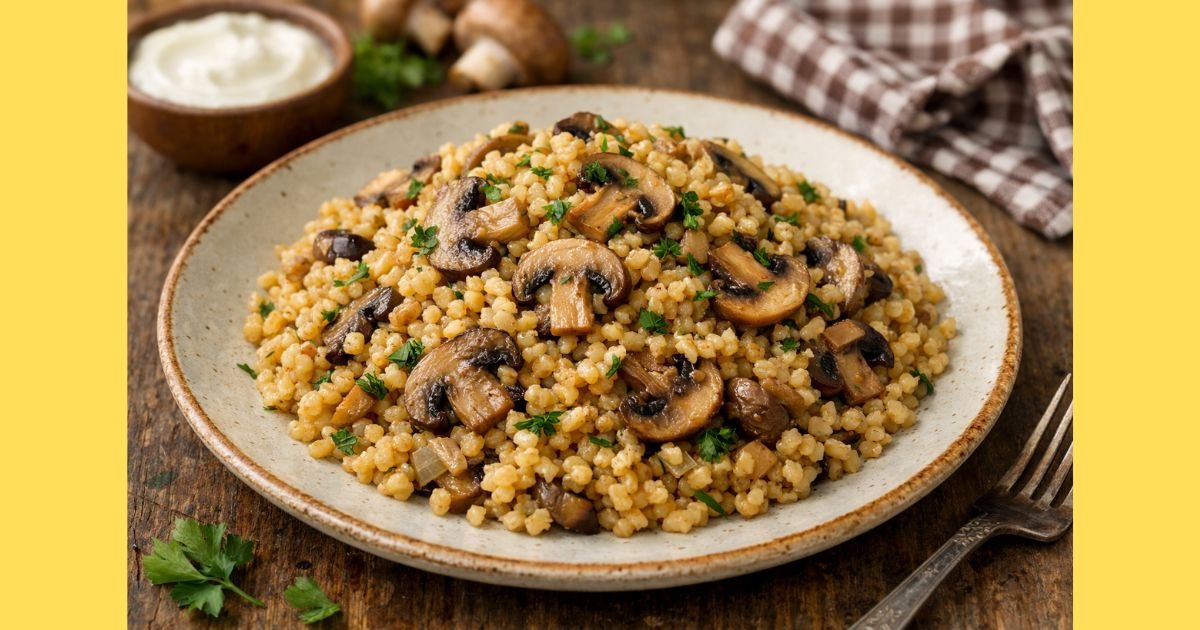 Mantarlı Bulgur Pilavı Tarifi