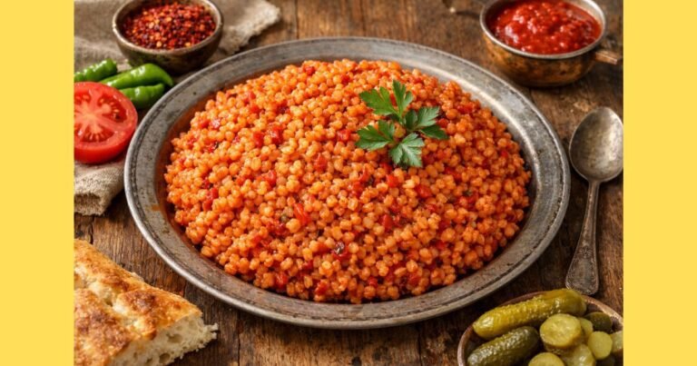Salçalı Dövme Pilavı Tarifi