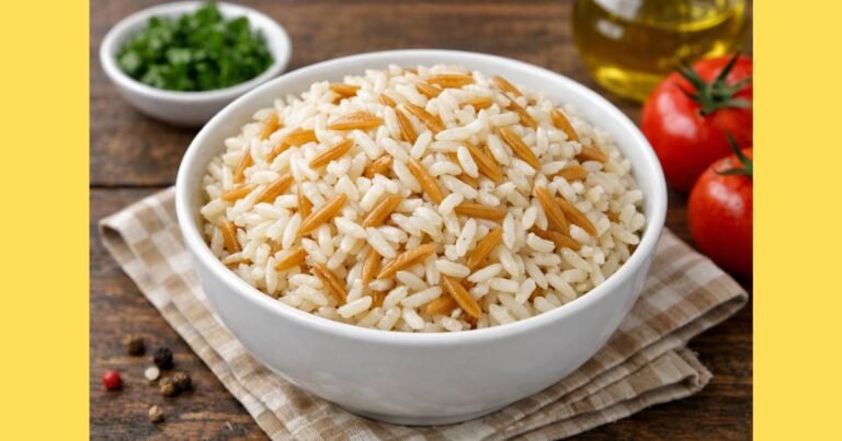 Şehriyeli Pirinç Pilavı Tarifi 1 Bardak