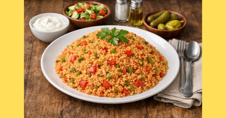 Üç Kişilik Bulgur Pilavı Tarifi