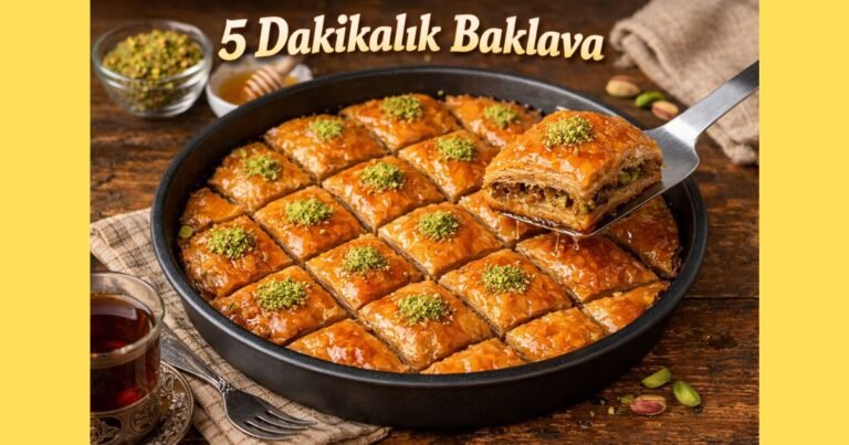 5 Dakikalık Baklava Tarifi