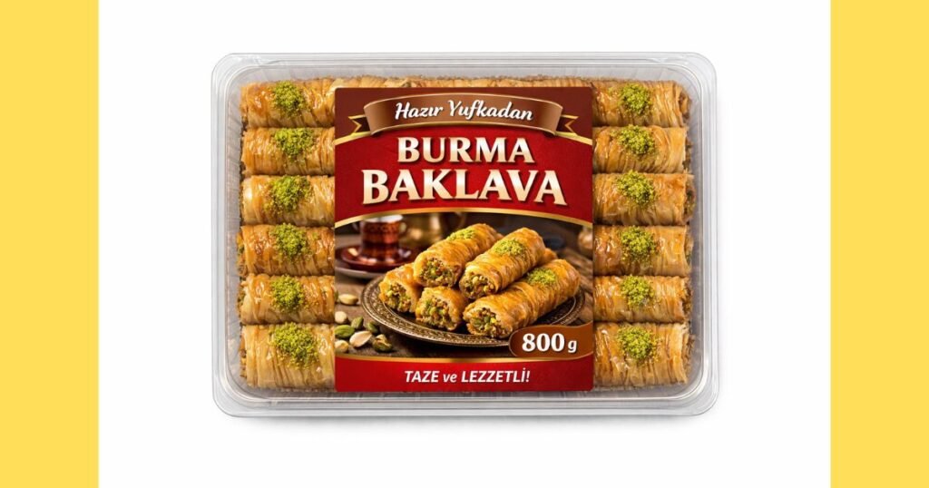 800 Gr Hazır Yufkadan Burma Baklava Tarifi