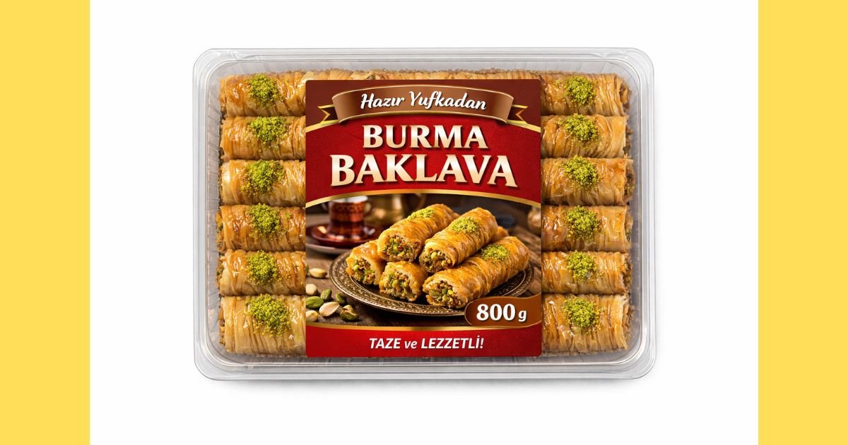 800 Gr Hazır Yufkadan Burma Baklava Tarifi
