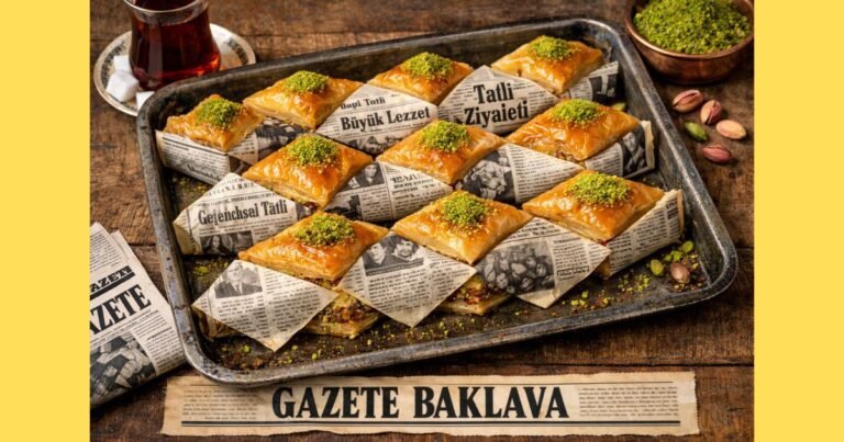 Gazete Baklava Tarifi