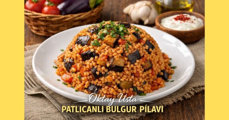 Patlıcanlı Bulgur Pilavı Tarifi Oktay Usta